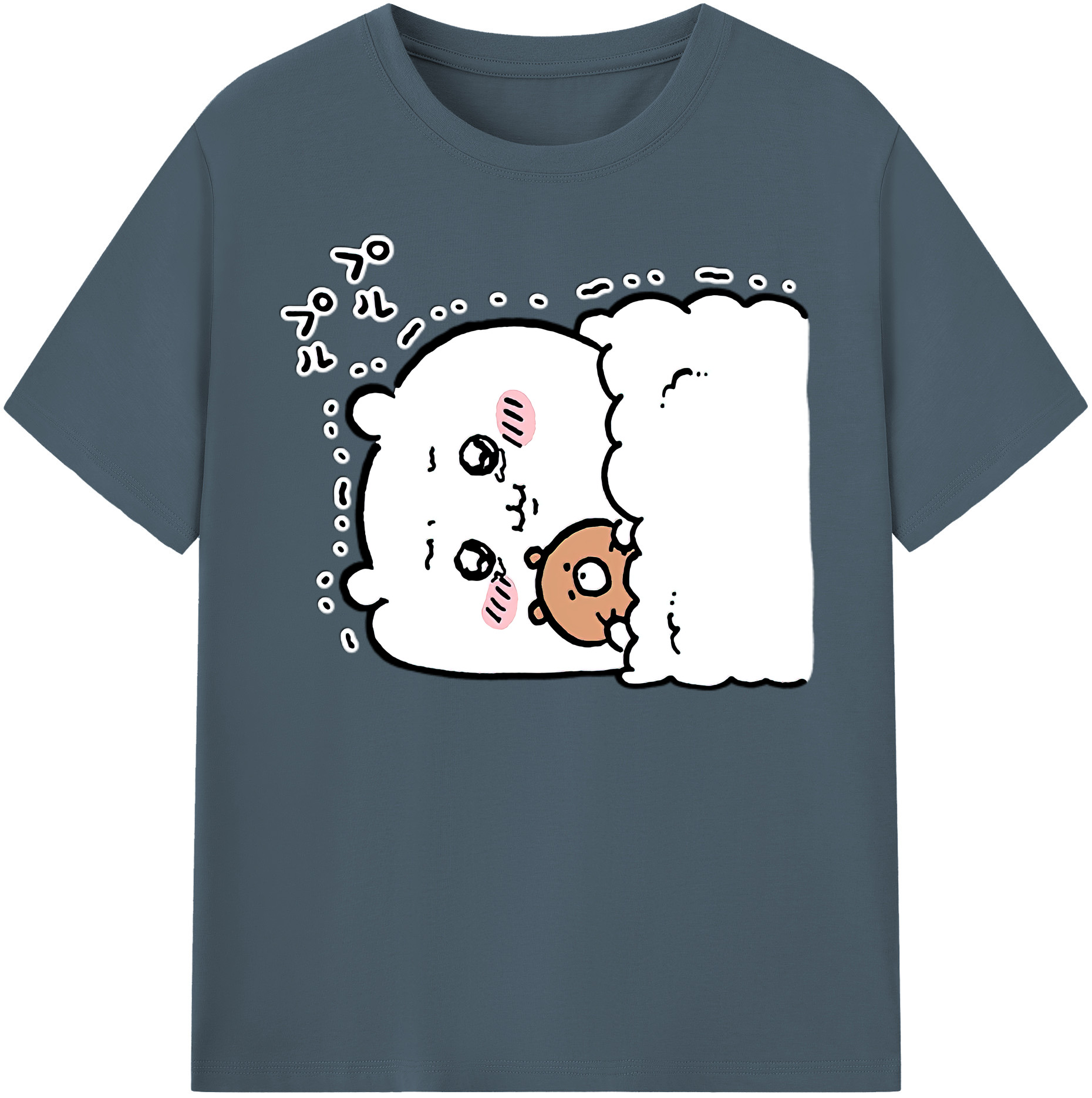 （画像用） ちいかわ ちいかわ Chii-kawa chiikawa 綿100％半袖Tシャツ（フロントプリント）